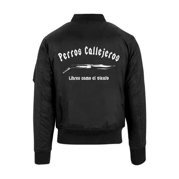 BOMBER NEGRA BORDADO DE PERROS CALLEJEROS - Image 12