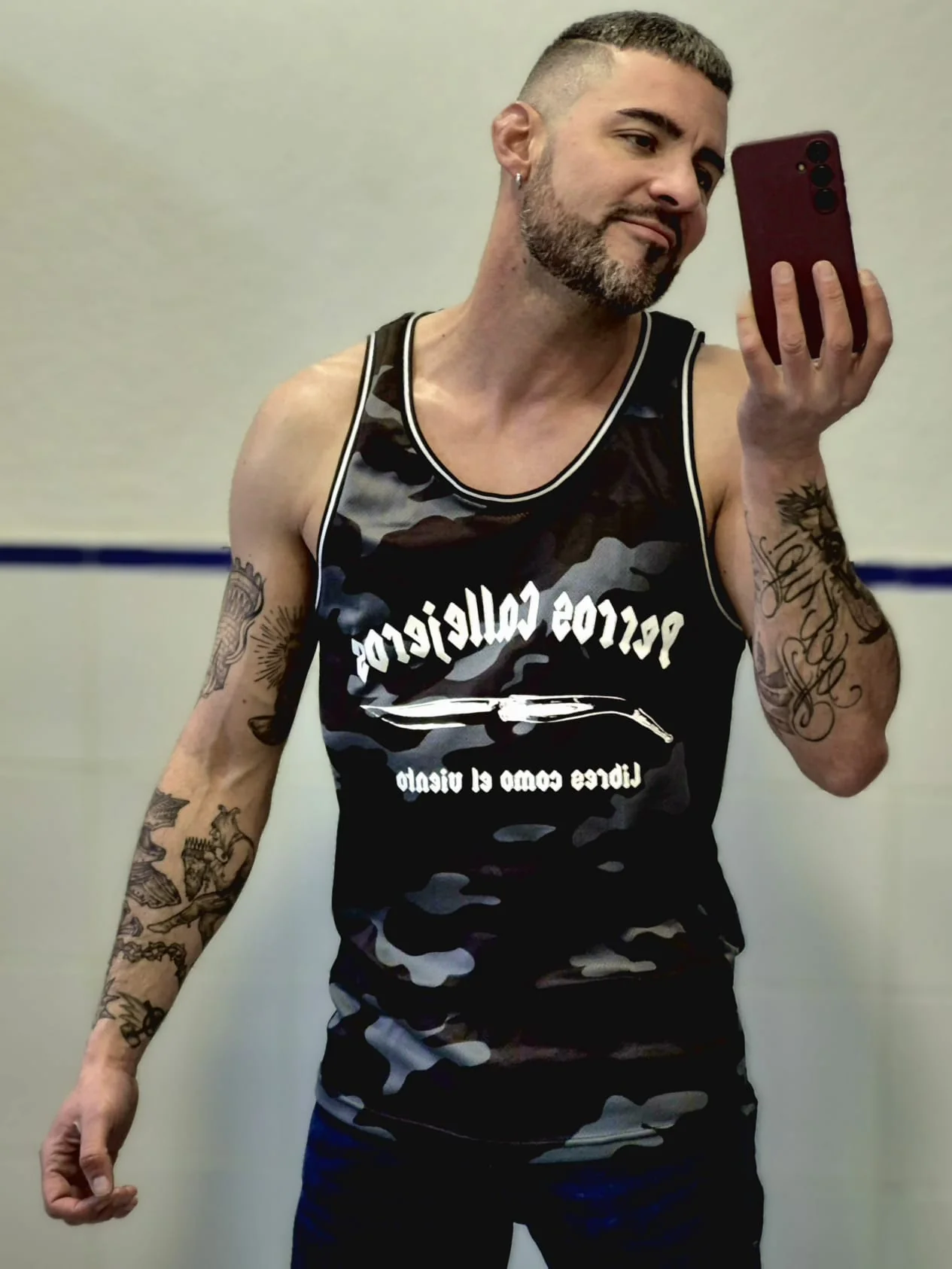 Camiseta tirantes Dark Camo - Image 3