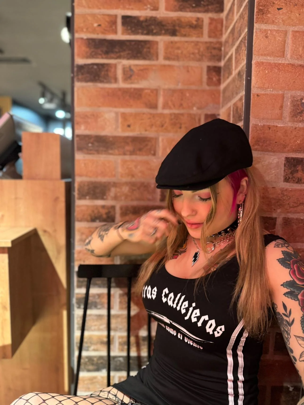 Vestido Negro rayas blancas - Image 4